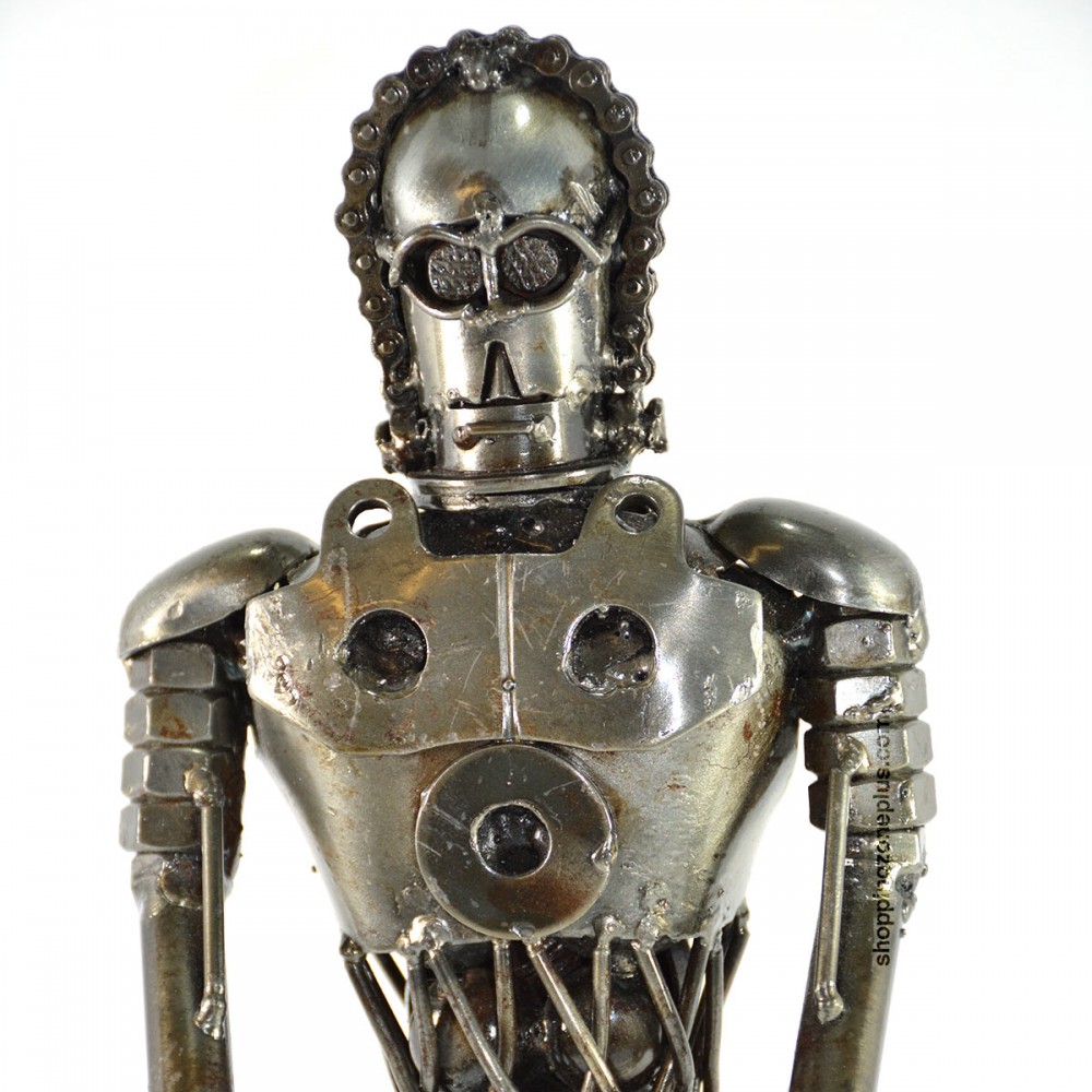 C-3PO (SEE-THREEPIO) Scrap Metal Sculpture Handmade Art