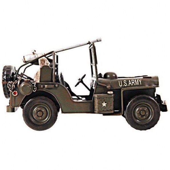 Green 1940 Willys-Overland Jeep 1:12 Scale Model
