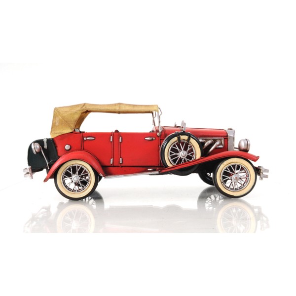 Handcrafted iron frame 1933 Red Duesenberg J 1:12 scale model