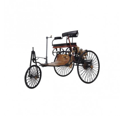 1886 Yellow & Black Mercedes Benz Car Model 1 Three Wheeled German Car