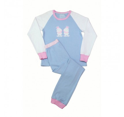 Girls Organic Pyjamas (Sleepwear) : Princess Frog Design