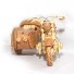 3 Wheels Old Style Motorcycle Wooden Handmade Art Gift for Anniversary Birthday Christmas Wedding