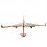 Boeing 757 wooden airplane kiln-dried mahogany