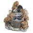 Puppy Paid Pour Garden Fountain