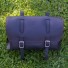 Bicycle Saddle Bag / Handlebar / Frame Bag in Black Red stitching