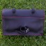 Bicycle Saddle Bag / Handlebar / Frame Bag in Black Red stitching
