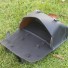 Bicycle Saddle Bag Handlebar Frame Bag in Black White stitching