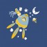 Boys Designer Organic Pyjamas ( Sleepwear ) : Robots In Space Design 