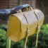Large Bicycle Bag Saddle / Handlebar / Frame Bag in TAN LEATHER