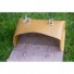 Large Bicycle Bag Saddle / Handlebar / Frame Bag in TAN LEATHER