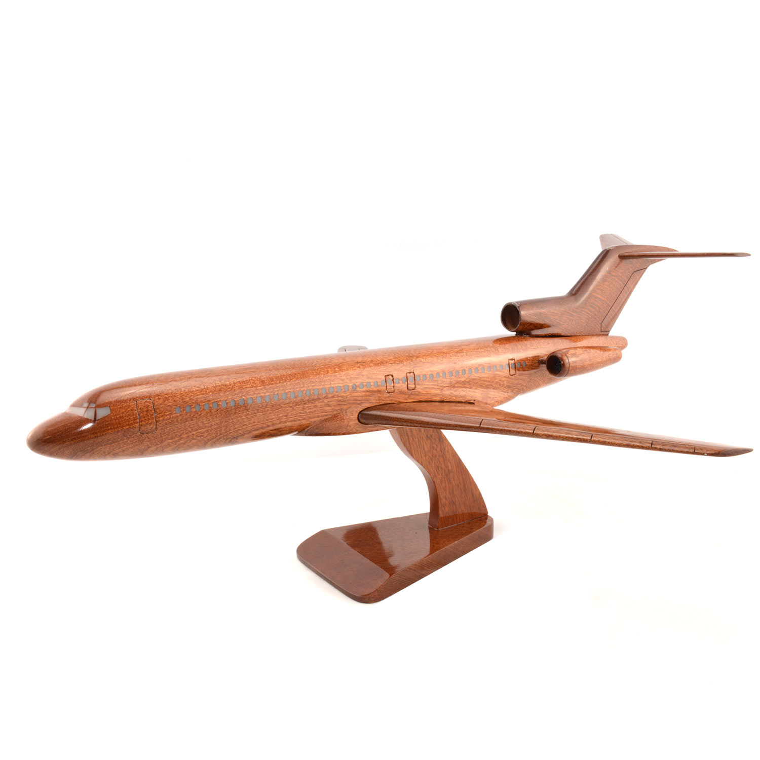Boeing 727 Wooden Airplane model Aircraft Lovers Mahogany