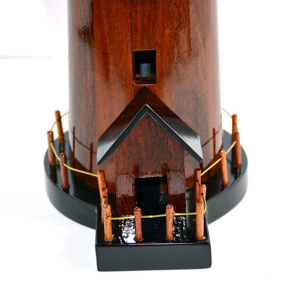 Mahogany Wood Lighthouse scale model Handcrafted