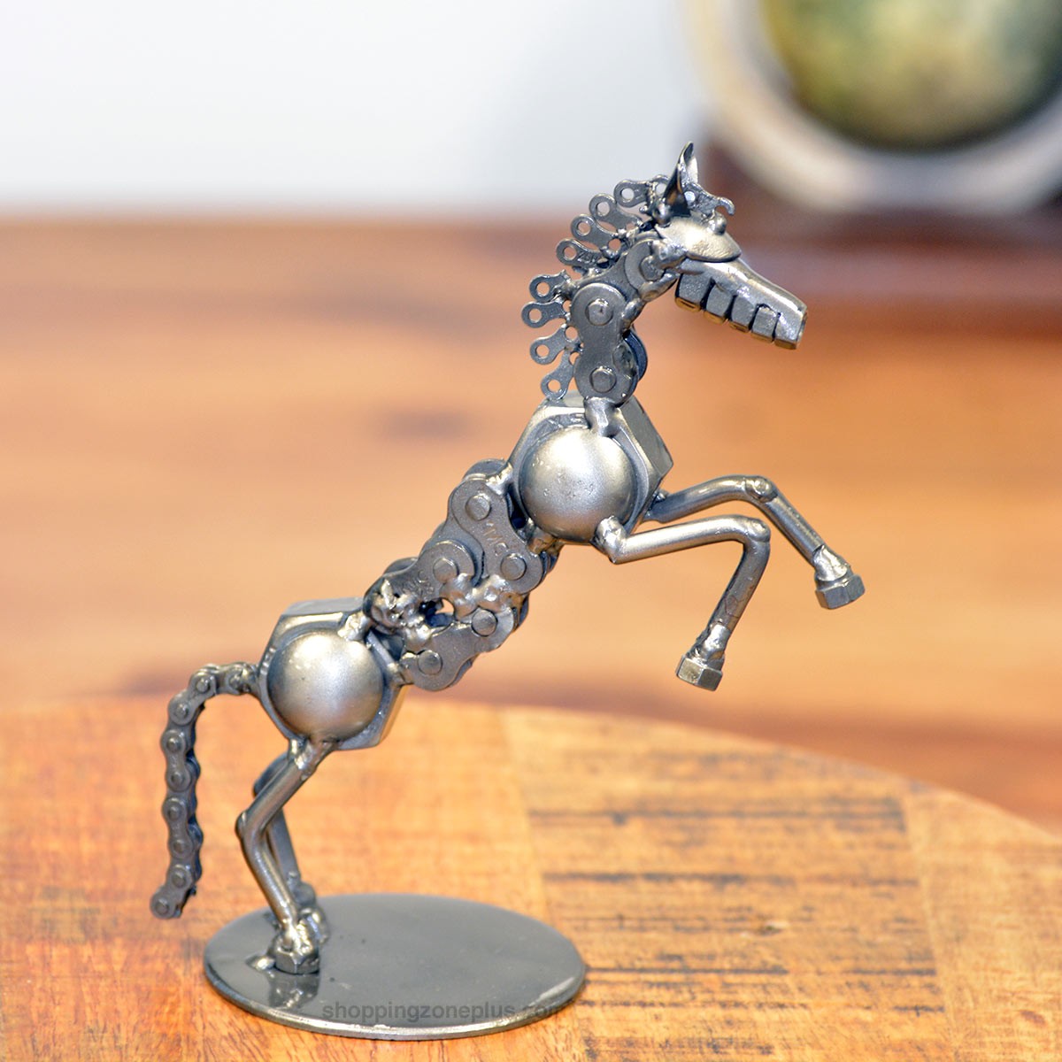 Horse Rearing, Horse Trotting - Recycled Metal Sculpture ...