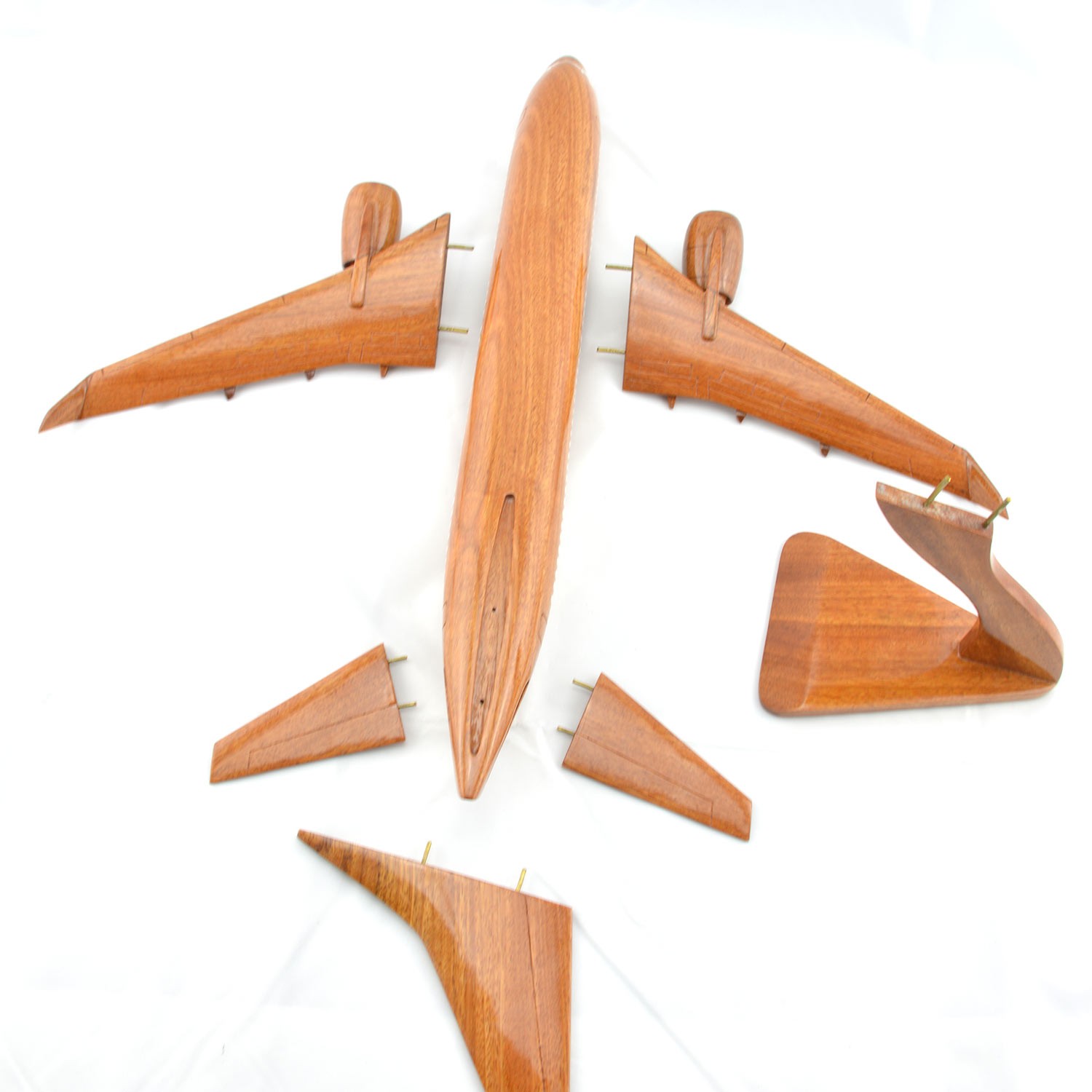 Boeing 737 Wooden Airplane Model B737 Mahogany Wooden Model