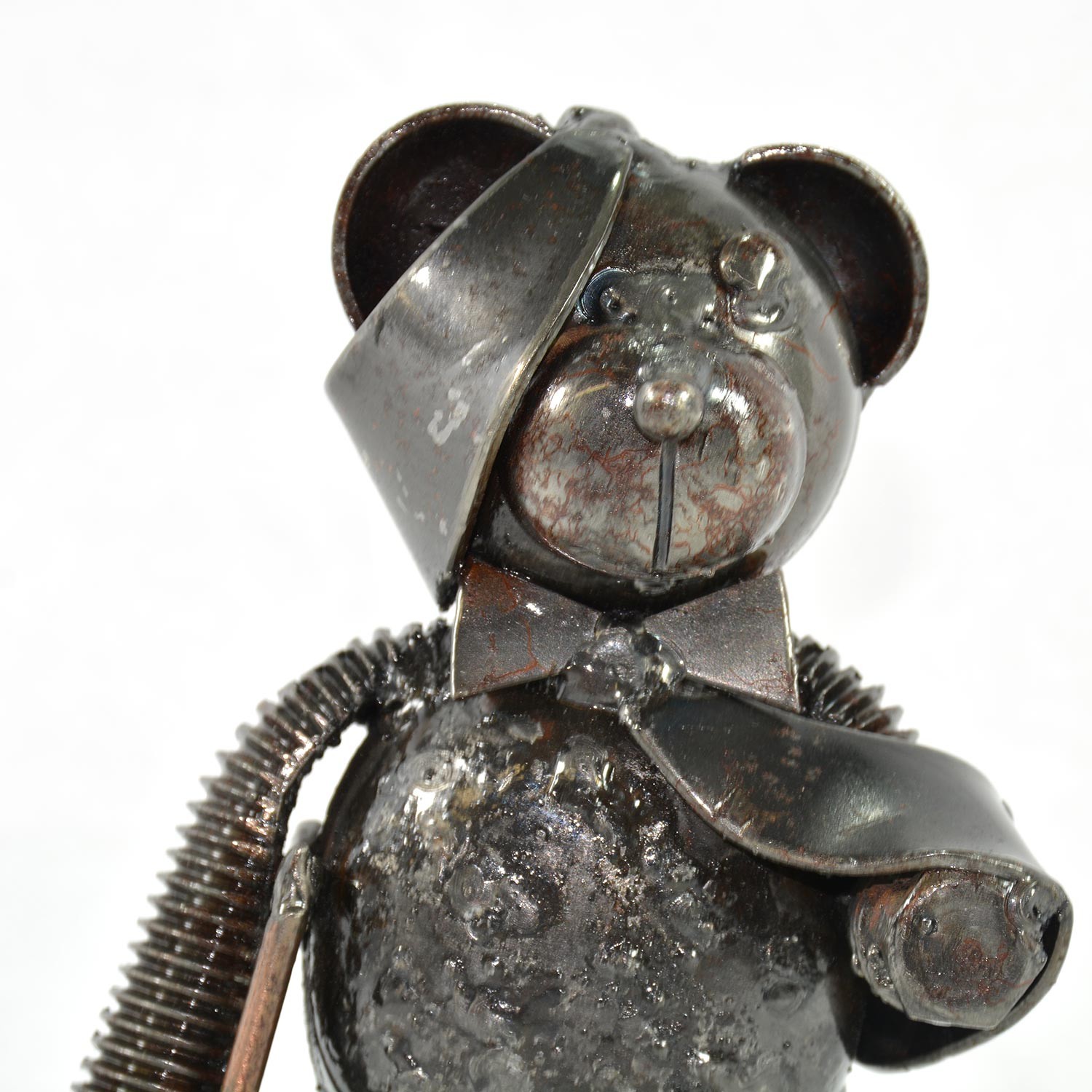 metal teddy bear