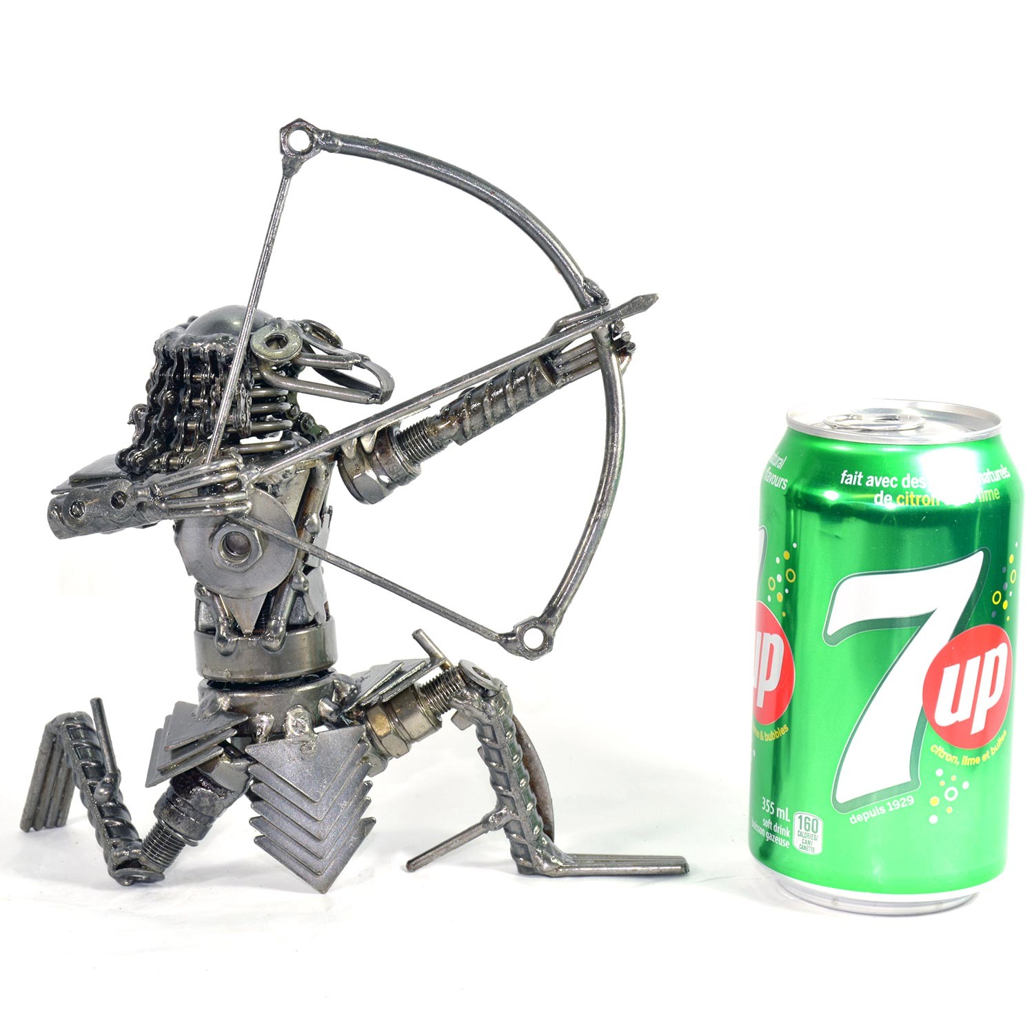 Predator Metal Sculpture Model Recycled Predator Scrap Metal Sculpture