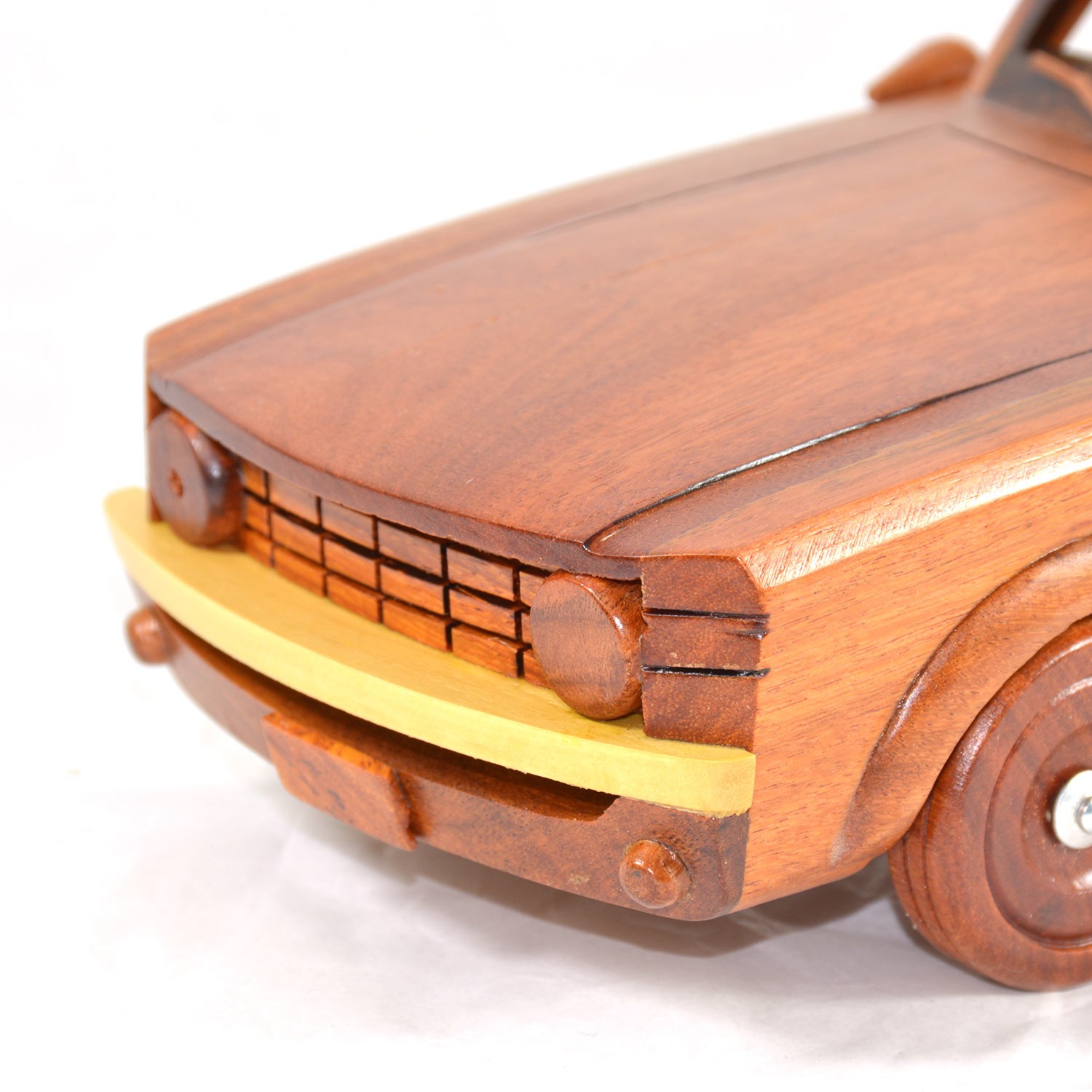 wooden mustang car