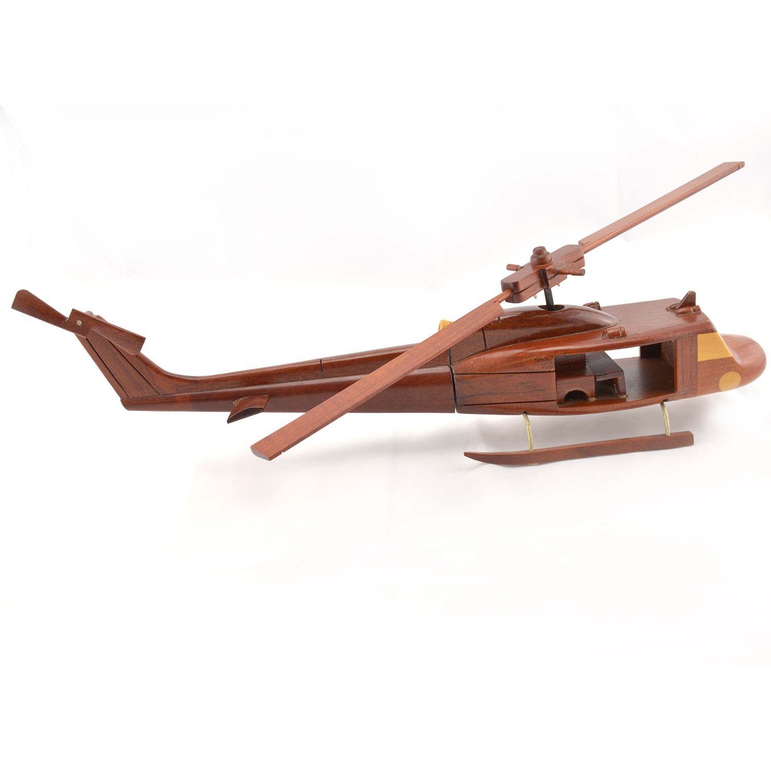 Helicopter May bay UH1 Bell Huey Handcrafted Wooden Helicopter Model
