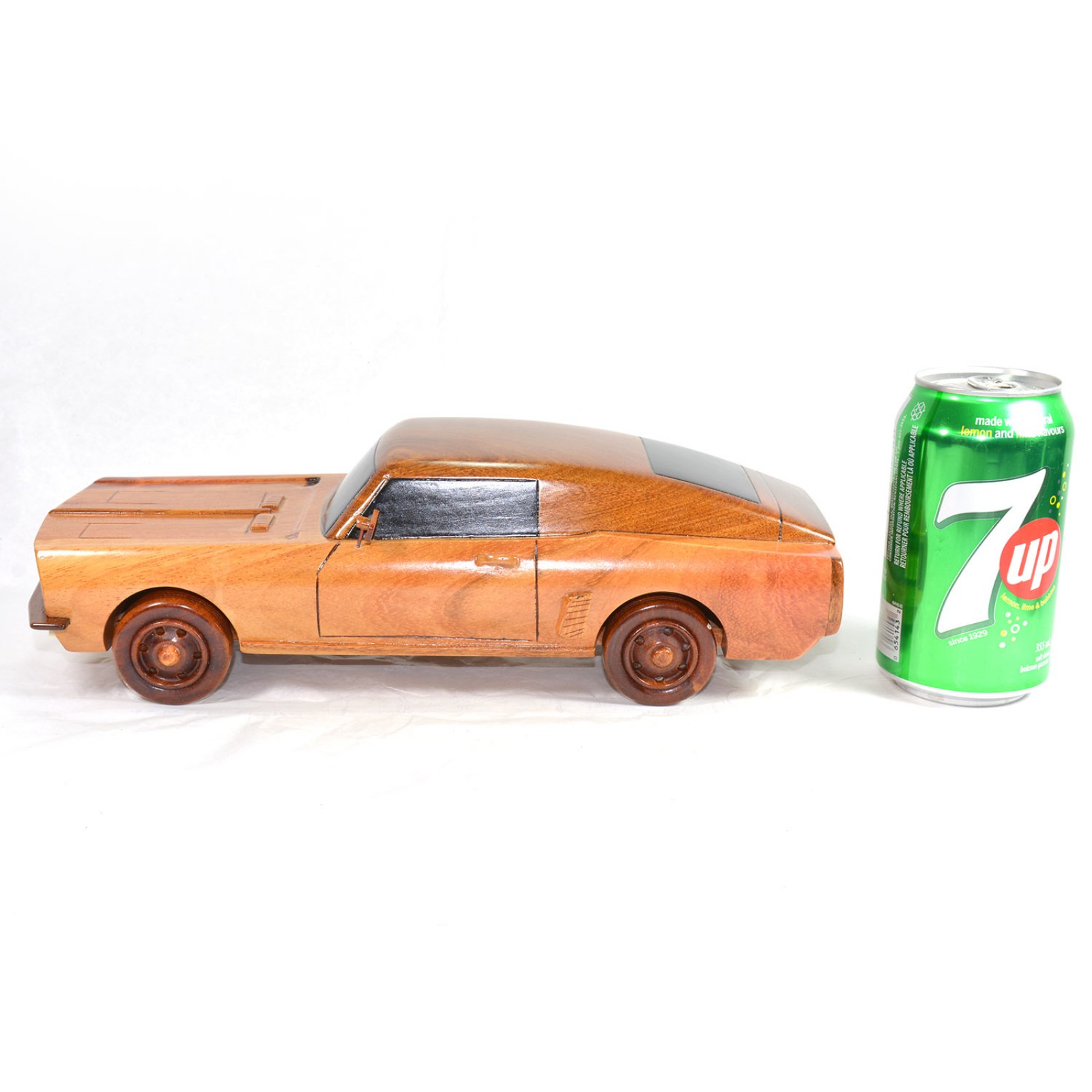 wooden mustang car