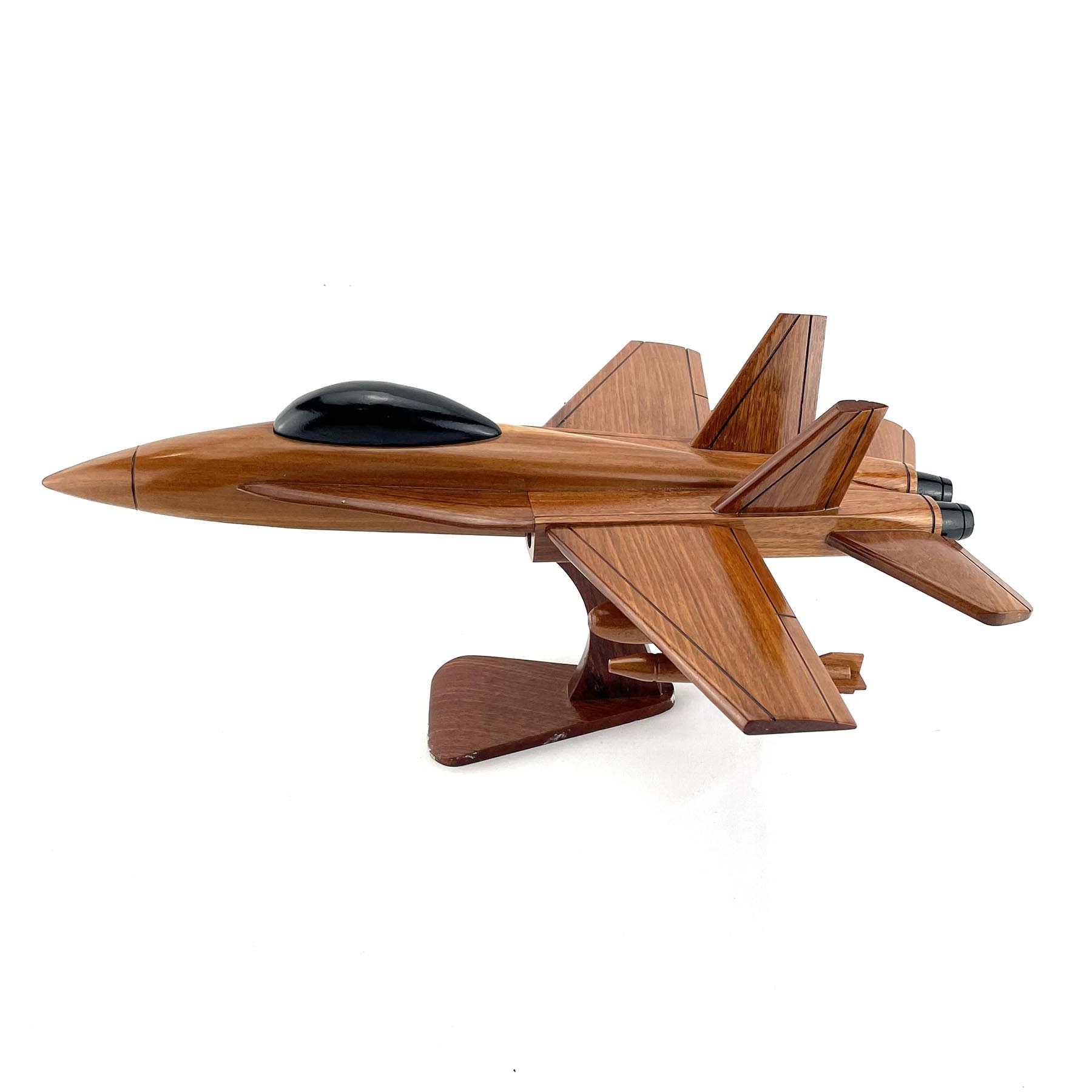 F18 Mahogany Wooden Model Jet - FA-18 Hornet Navy USMC ...