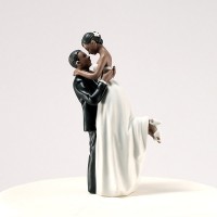 True Romance Couple Figurine Unique Wedding Cake Topper