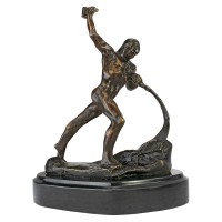 Strength Of Man Bronze  is a great unique gift for Art Deco Statues lovers