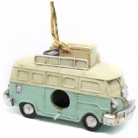 Hanging Volkswagen Van Birdhouse - Volkswagen Van Garden Decor