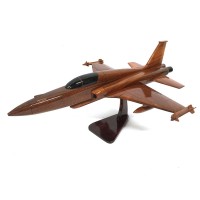 F-16 Falcon Fighter Aircraft Wooden Model