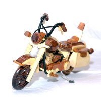 Wooden BMW Motorcycle Model 