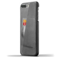 Leather Wallet Case for iPhone 7 Plus - Gray