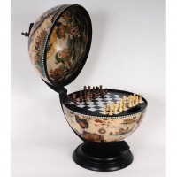 White Globe 13 inches with chess holder