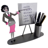 Teacher Female Pen Holder