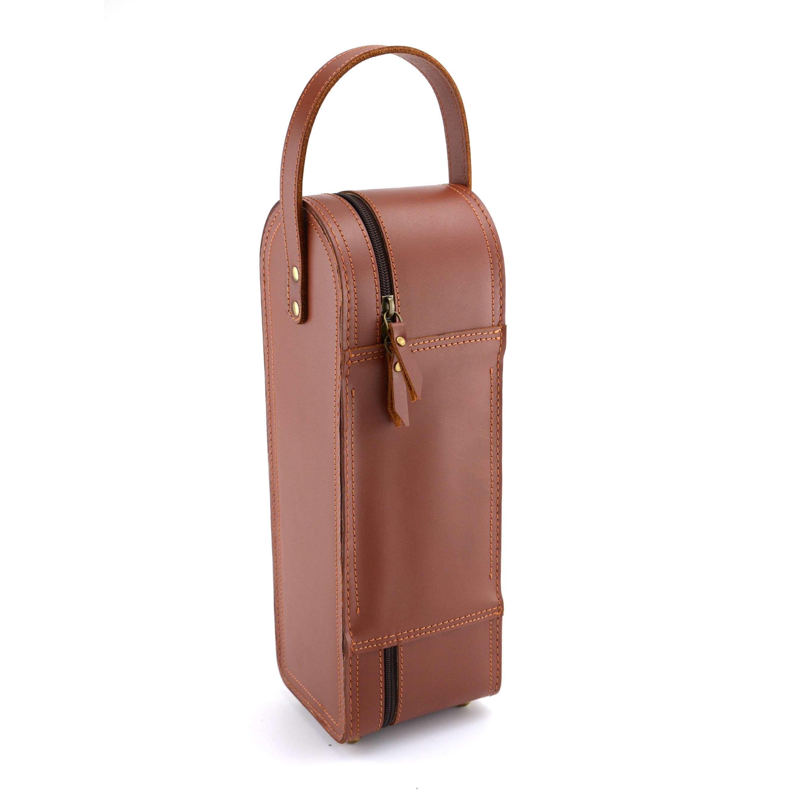Leather wine 2025 caddy