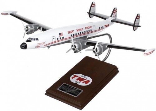 Lockheed L-1049 Super Constellation TWA Wooden Scale Model