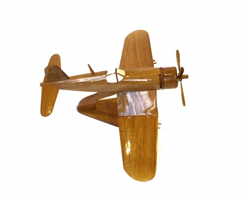 F4U-4 Corsair Natural Mohogany Wood : Military Aircraft Model