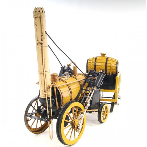 1829 Yellow Stephenson Rocket Steam Locomotive