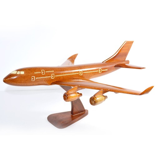 Boeing 747 wooden scale model 
