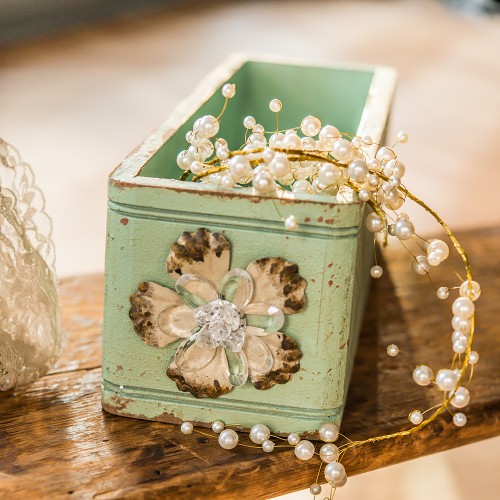 Vintage Inspired Ornate Box With Decorative Pull