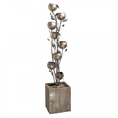 Abstract Floral Metal Tower Fountain