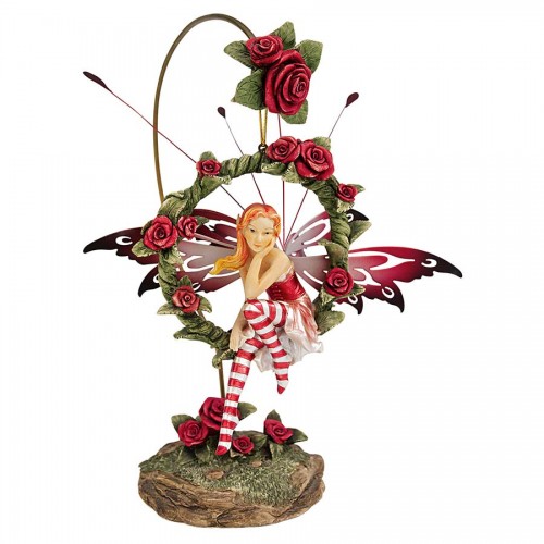 Radiant Rose Dangling Fairy Statue  is a great unique gift for Fairy lovers