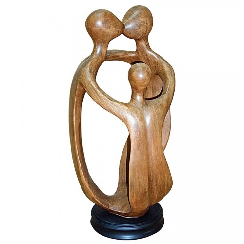 Loving Arms Abstract Family Of Three is a great unique gift for lovers