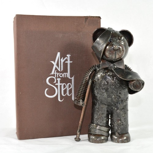 Bumbling Bear metal sculpture | Get Well Soon Gift