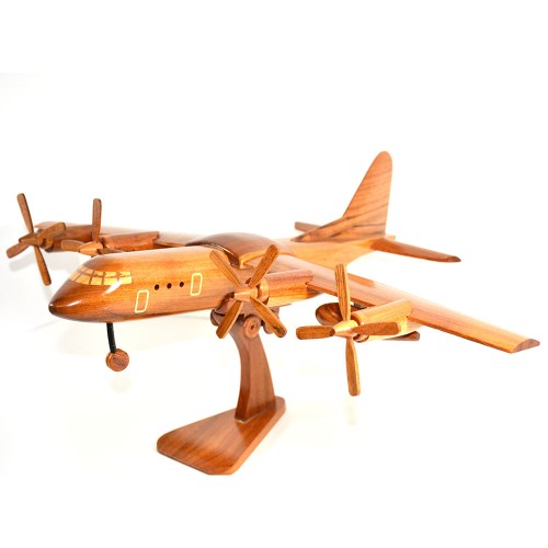 Lockheed C-130 Hercules Mahogany Wood Aircraft wooden model