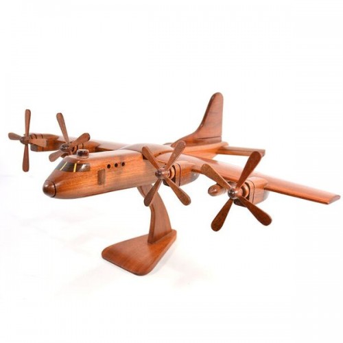 Lockheed C-130 Hercules Mahogany Wood Aircraft wooden model