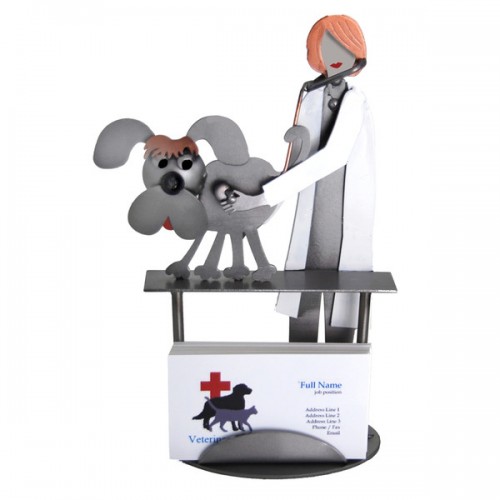 Veterinarian Female Business Card Holder