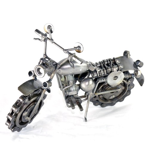 Dirt Bike / Motorcycle Metal Model : Metal Sports Motorcycle Sculpture