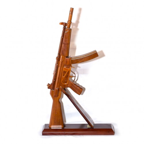 MP-5 Carbine Gun Mahogany Wooden Model