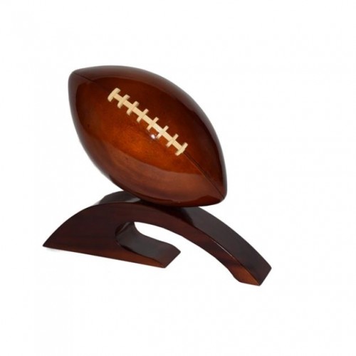 Mahogany Wooden Football Model : Handcrafted