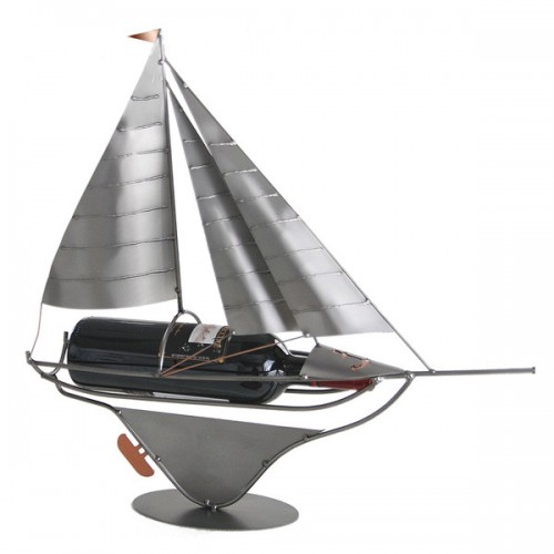 Sailboat 1 Bottle Tabletop Wine Rack