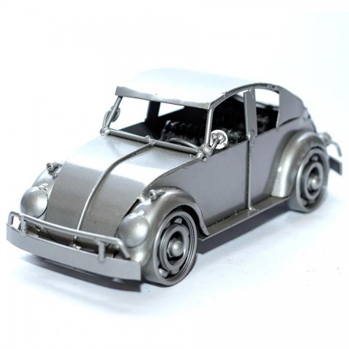 Volkswagen Car Metal Art Sculpture 24cm, Gray (VSW01) Metal vw model